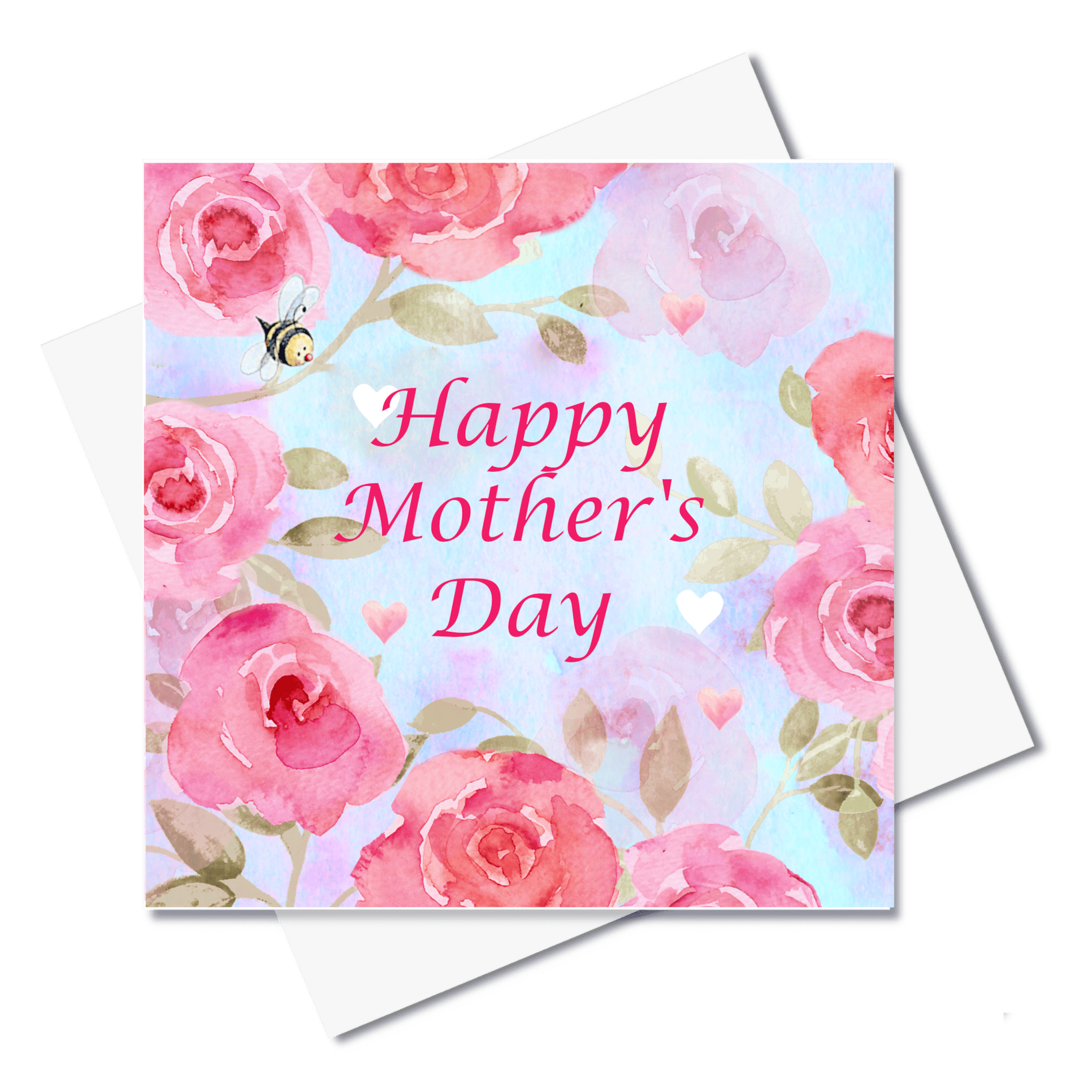 Happy Mother's day Rose & Bee Greeting Card