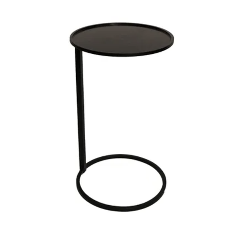 Circle Side Table Black