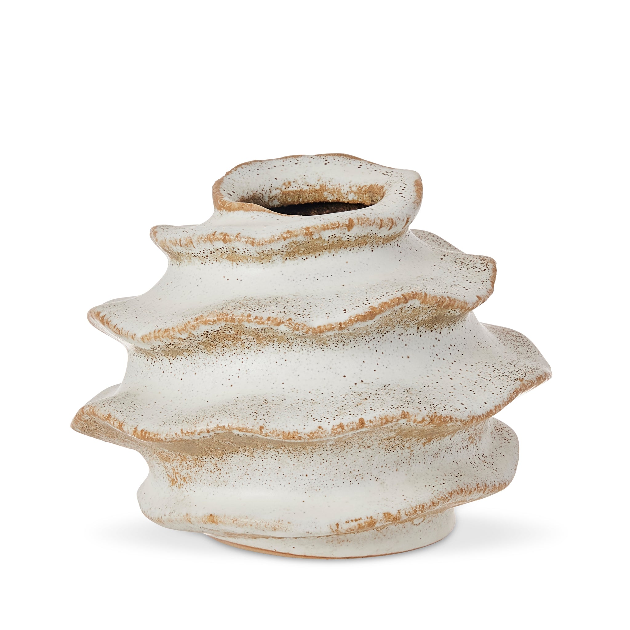 Fossil Bud Vase Short Taupe