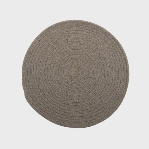 Demi Cotton Round Placemat Olive