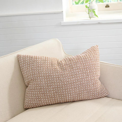 Noah Cushion Nutmeg /White 40cm x 60cm