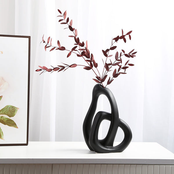 Embraced Decor Vase Black