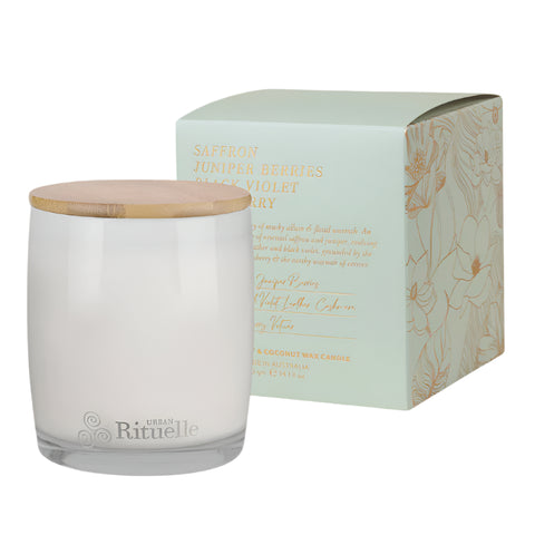 Saffron, Juniper Berries, Black Violet & Raspberry Candle 400g