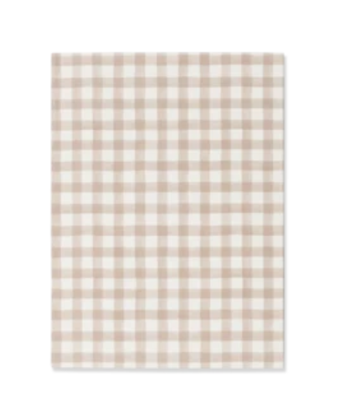 Biscuit Gingham A6 Notebook