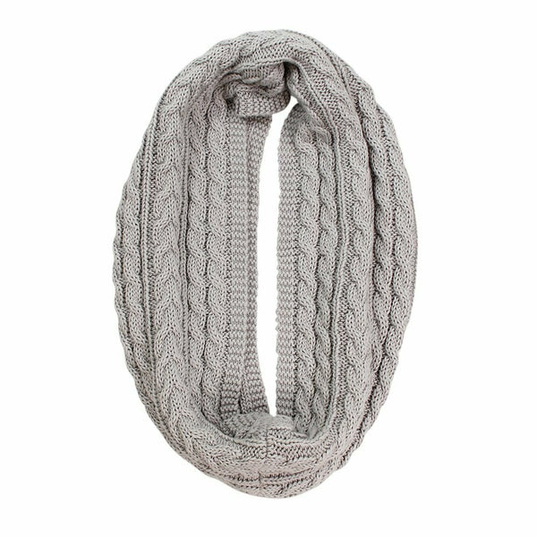 Luca Cable Knit Loop Scarf