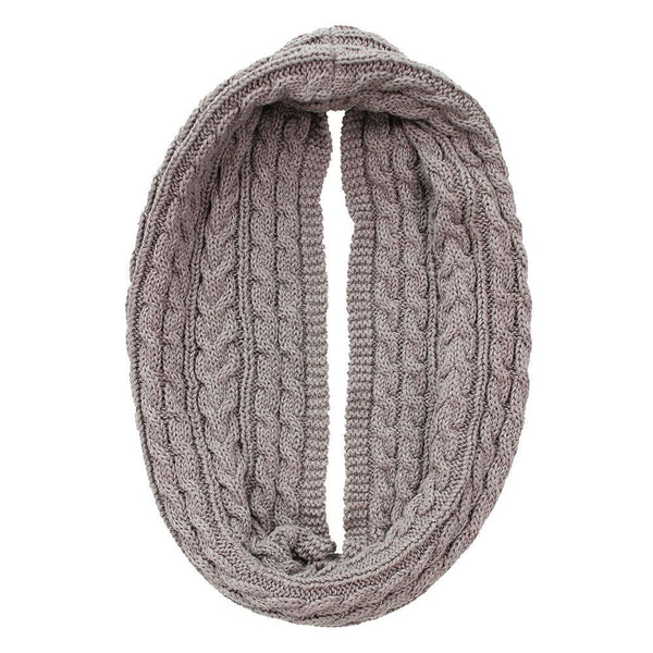 Luca Cable Knit Loop Scarf
