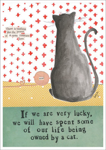 'Loved By A Cat' Card