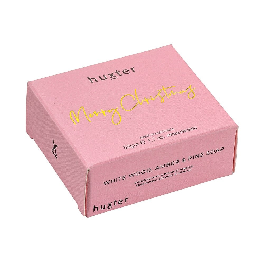 'Merry Christmas' Boxed Pink Mini Soap