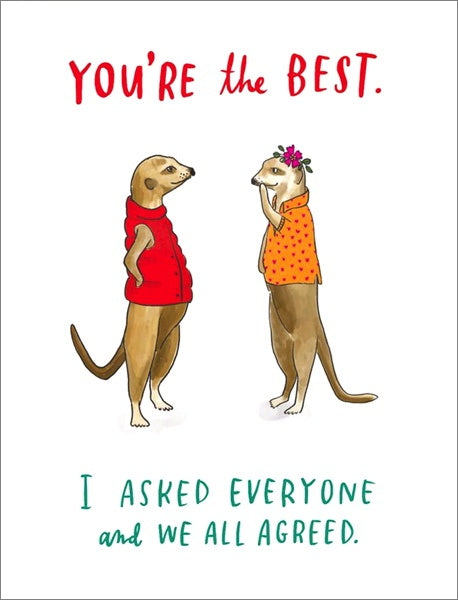 'You're The Best' Card