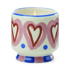 Hearts Ceramic Candle Rosewood & Vanilla