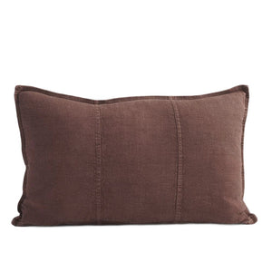 Luca Linen Cushion Chocolate 40 x 60 cm