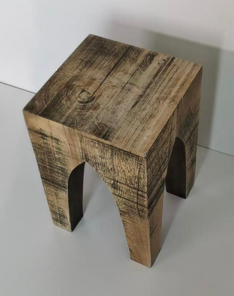 Wood Block Stool