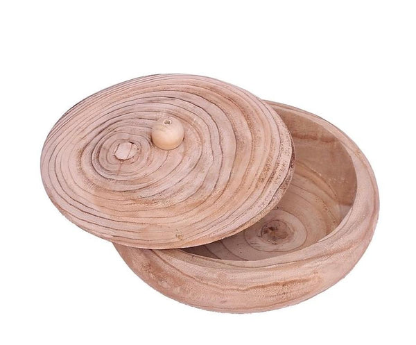 Wood Bowl w Lid