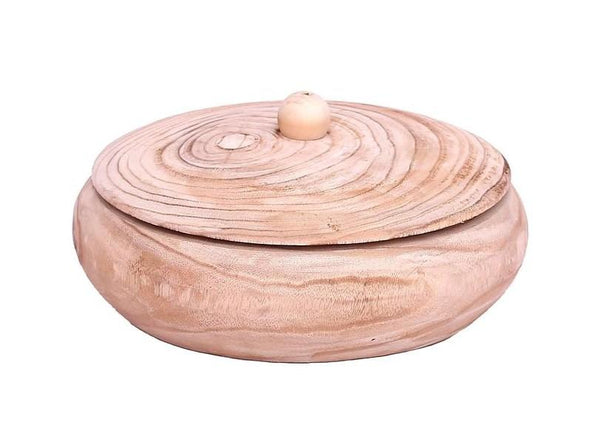 Wood Bowl w Lid