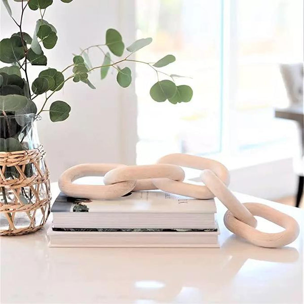 Wooden Chain Link White