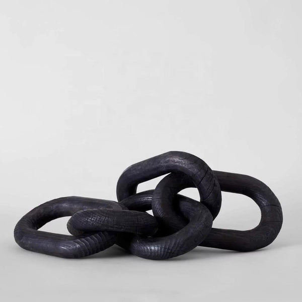 Wooden Chain Link Black