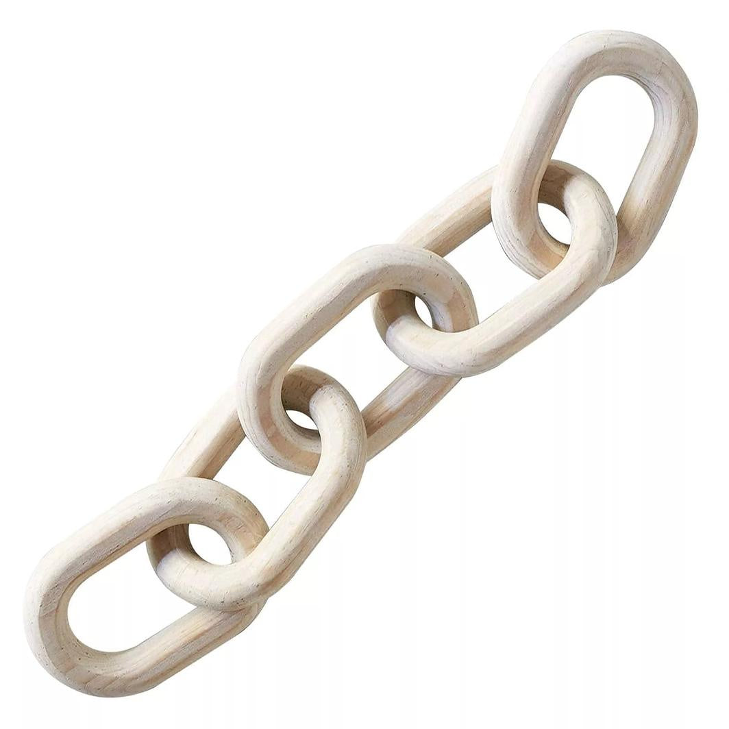 Wooden Chain Link White