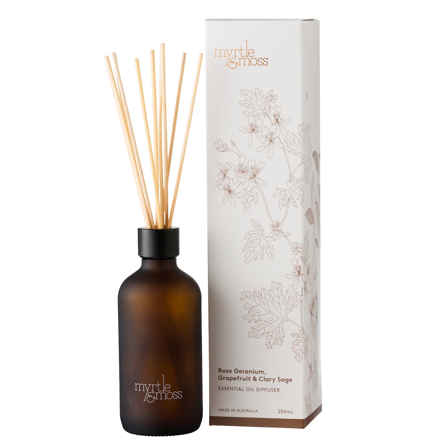 Rose Geranium, Grapefruit & Clary Sage Diffuser 250ml