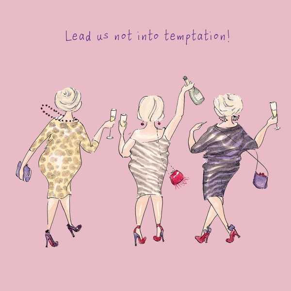 'Lead Us Not Into Temptation' Card