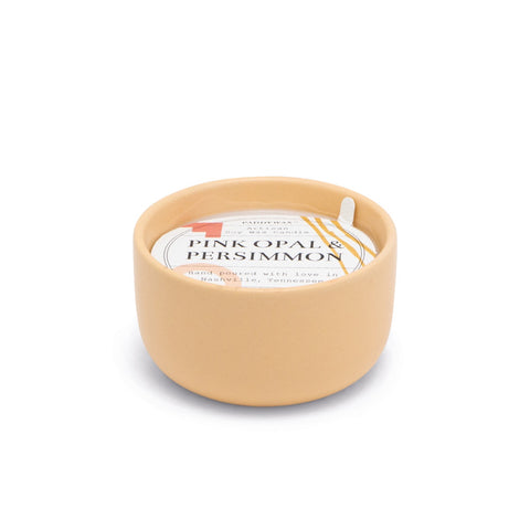 Pink Opal & Persimmon Ceramic Candle 3oz