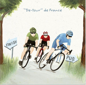 'De-tour de France' Greeting Card