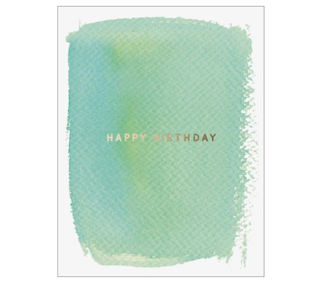 'Happy Birthday' Mint Card