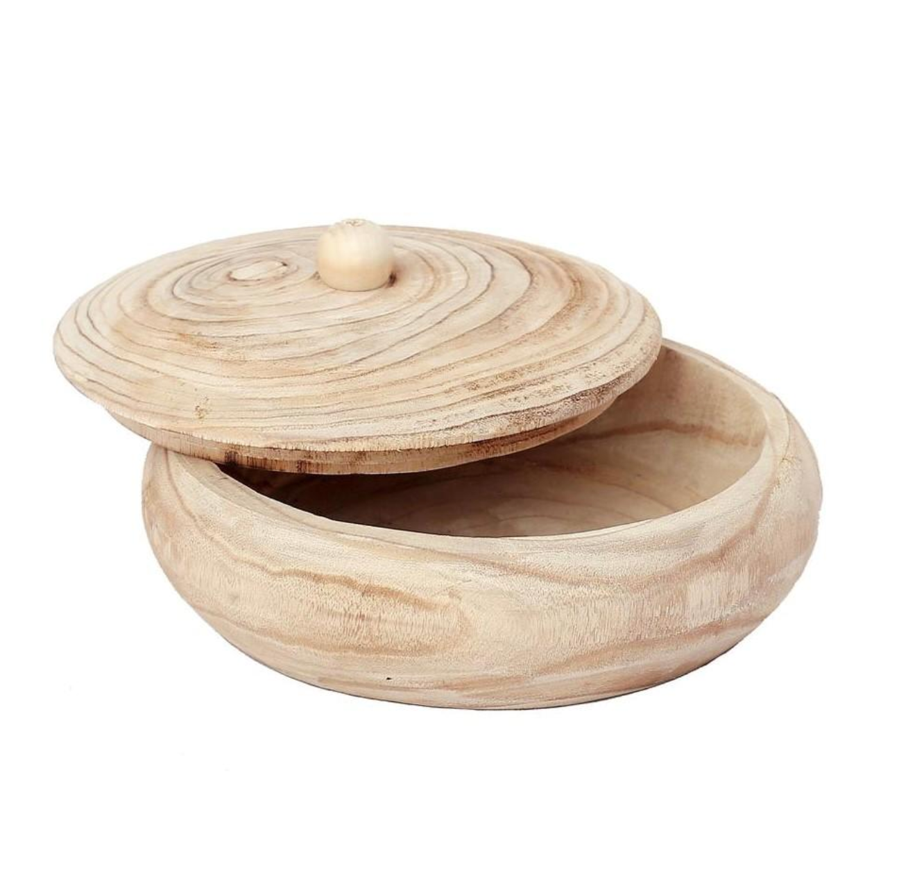 Wood Bowl w Lid