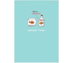 'Birthday Fishies' Card with Pin