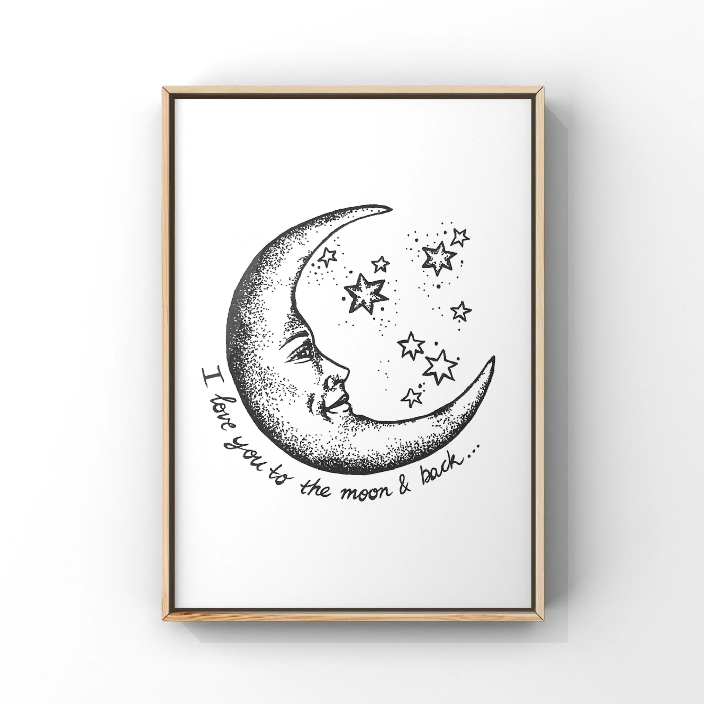 'I Love You to the Moon & Back' Print