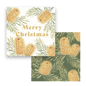 'Merry Christmas' Banksia Card Pack