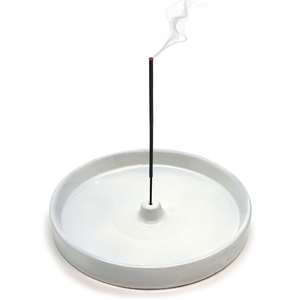 White Ceramic Incense Holder