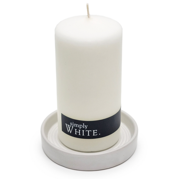 Candle Plate White