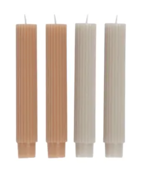 Ribbed Candle Packs 15 cm