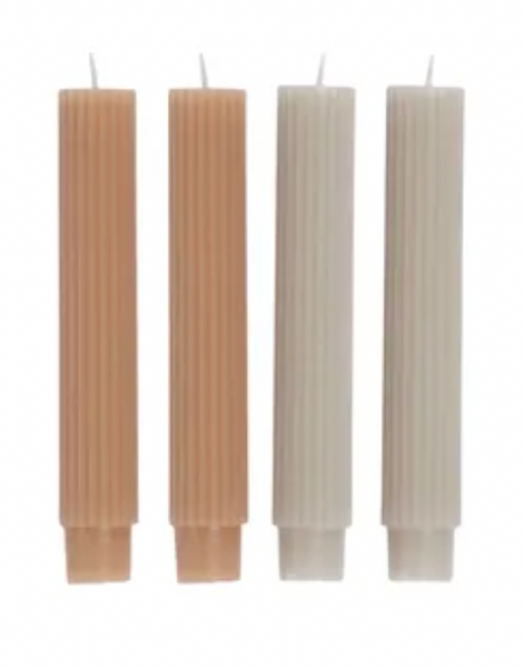 Ribbed Candle Packs 15 cm