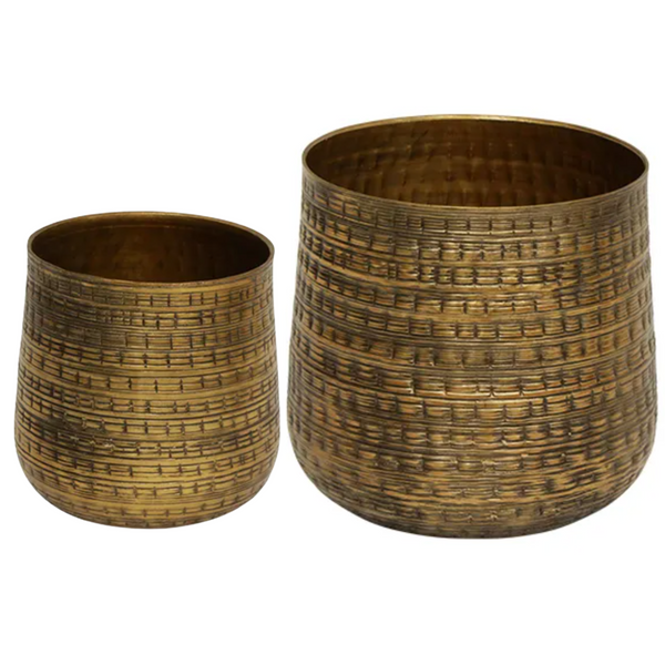 Farida Hammered Planters