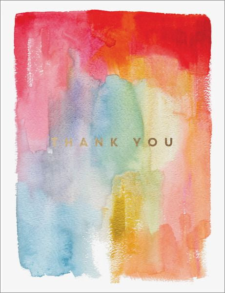 'Thank You' Colourful Greeting Card