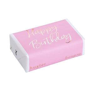 'Happy Birthday' Pink & Rose Gold Soap