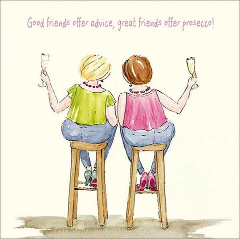 'Great Friends Offer Prosecco' Card