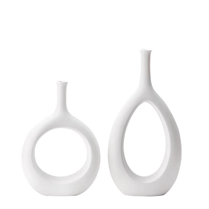 Shaped Vases White